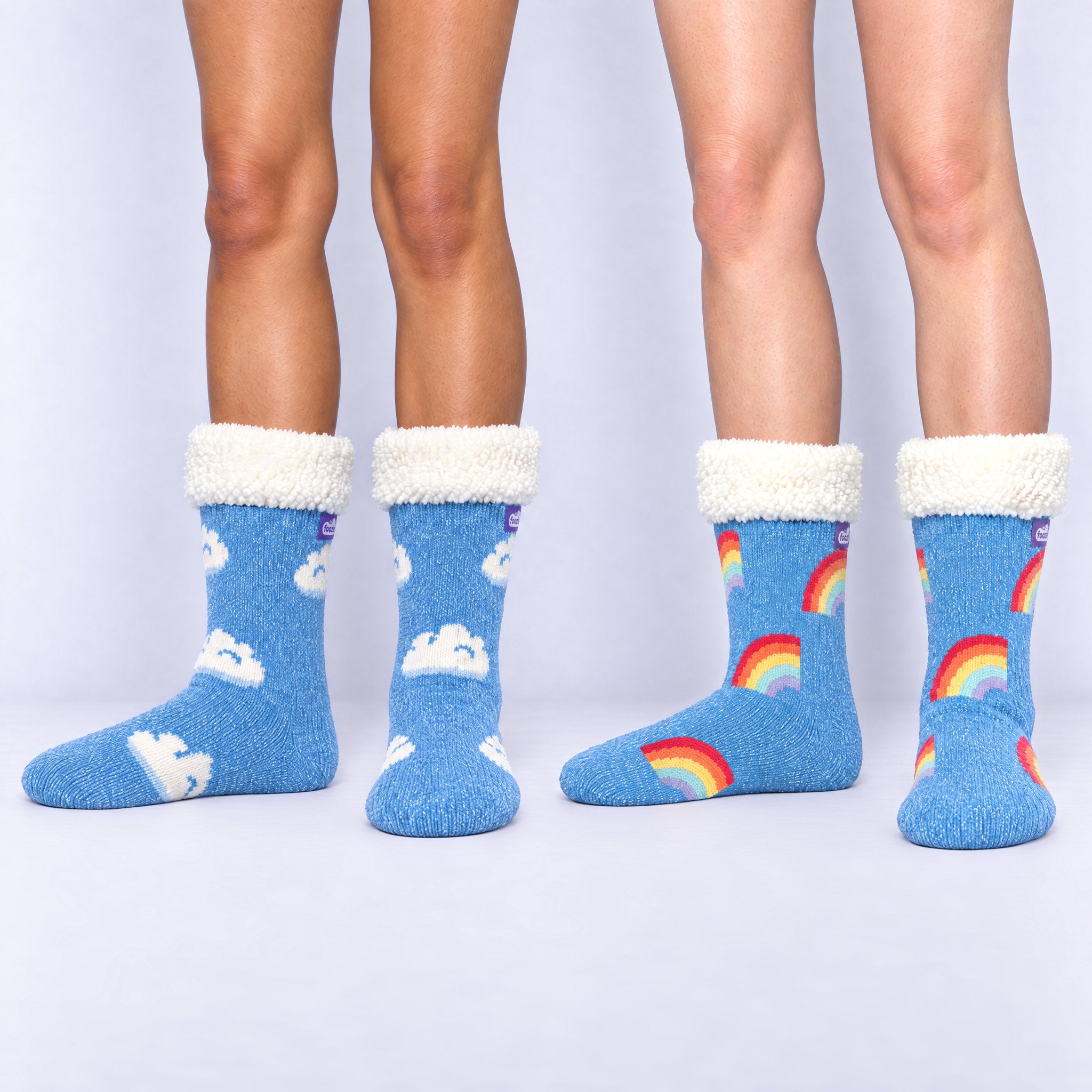 The Foozie™ Cloud 9 Bundle, both pairs worn side by side